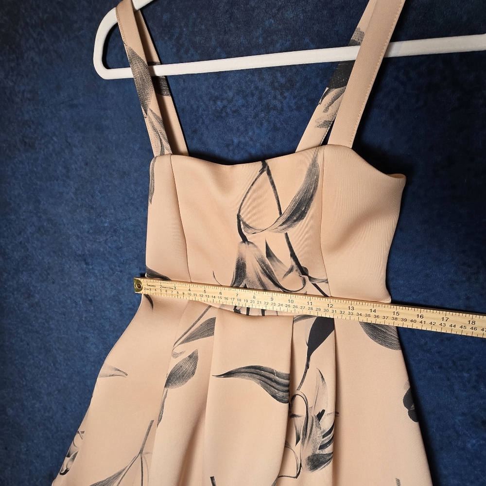 ASOS Beige Floral Midi Dress - Picture 10 of 11